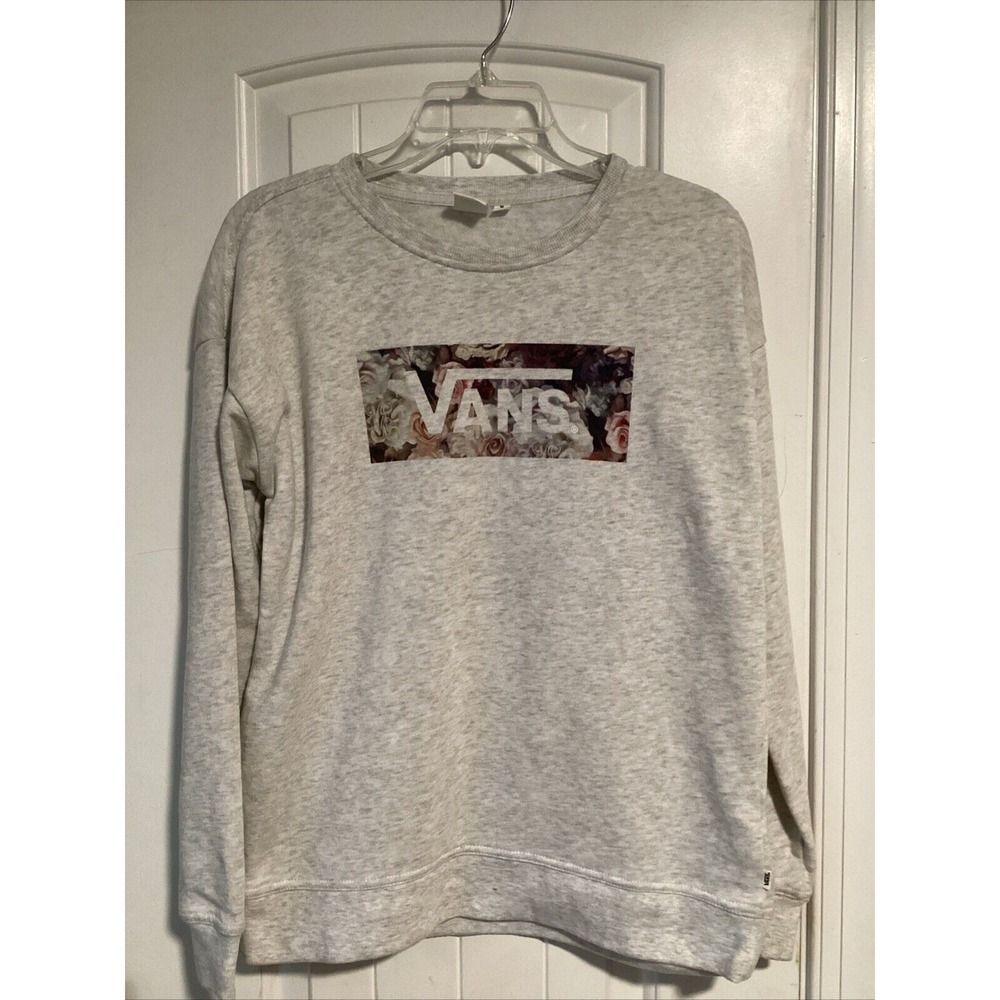Vans Off the wall Medium sweatshirt crew neck pullover sweater Floral
